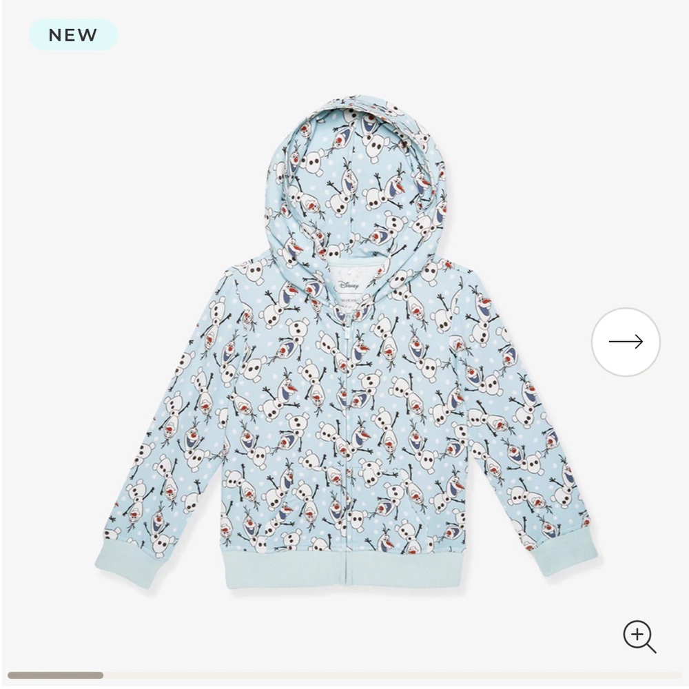 Posh Peanut Frozen Olaf French Terry Jacket size 5-6T NWT